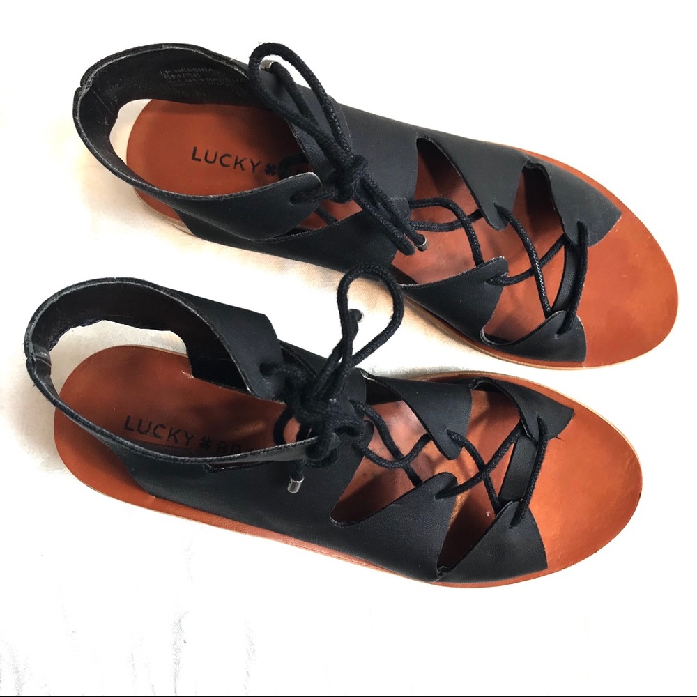 Lucky Brand Hessina Gladiator Lace Up Sandal